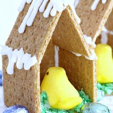 Easter Peep Graham Cracker House