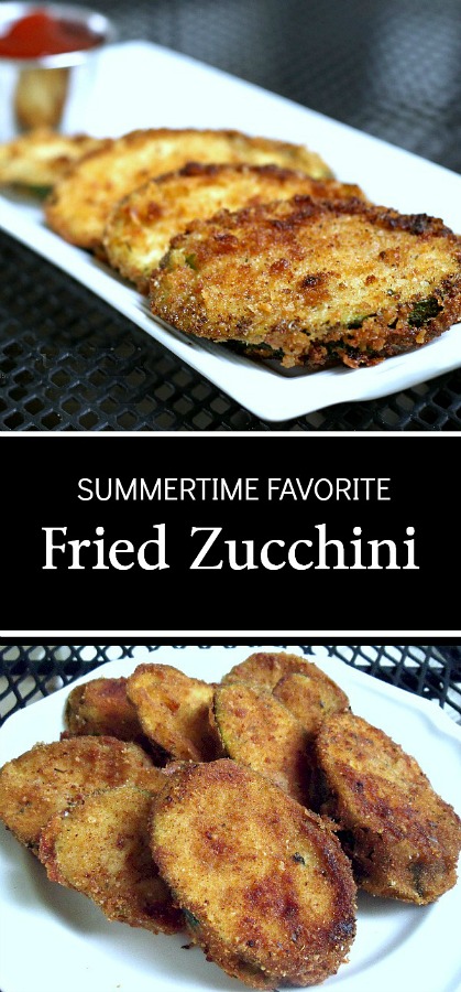 An old time favorite, fried zucchini is a delicious summertime, garden fresh appetizer, side dish or light entree using panko or regular bread crumbs.