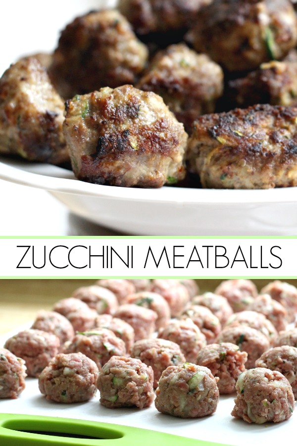 Add more veggies to your family meals. Try this delicious recipe for zucchini meatballs with shredded zucchini. So much flavor in these pan-fried meatballs.