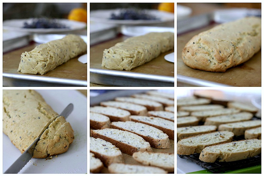 Biscotti is a twice-baked cookie that is a crunchy & perfect for dipping in milk, coffee or tea. Easy Biscotti with Lavender is extra pretty and special.