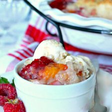 Peach & Raspberry Crisp