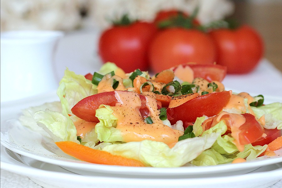 Tangy and creamy, homemade French Dressing is so easy to make and inexpensive too.