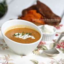 Baked Sweet Potato Soup