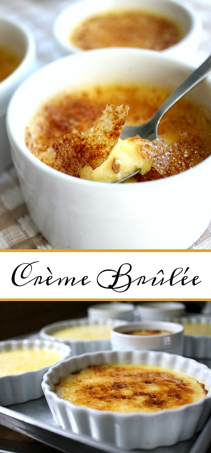 Delicious Creme Brulee is an amazing French dessert that looks difficult. It is not! Easy how-to learned in a Paris Cooking class shows you how.