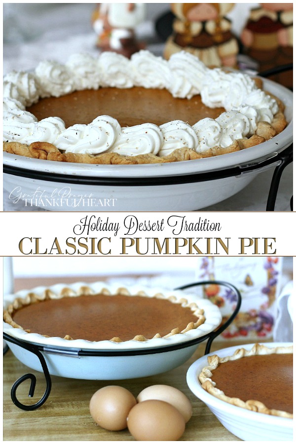 Famous Libby's Pumpkin Pie recipe is so easy and it makes two delicious pies! A Thanksgiving classic on your dessert table.