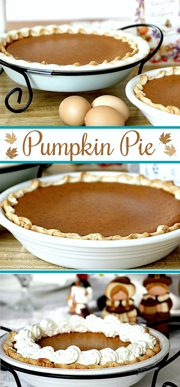 Famous Libby's Pumpkin Pie recipe is so easy and it makes two delicious pies! A Thanksgiving classic on your dessert table.