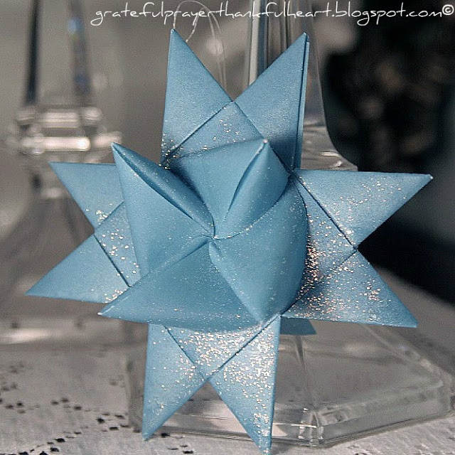 Beautiful folded paper German stars remind many of childhood when they were made at Christmas time. Easy to follow, step by step video tutorial teaches how to make them. 