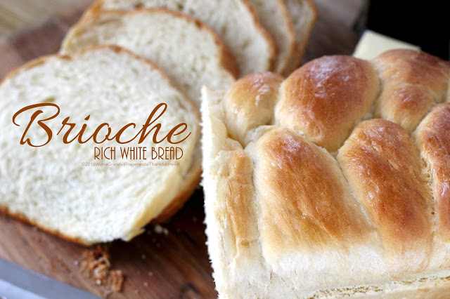 Make this beautiful braided Brioche Rich White Bread easily using a bread machine recipe to make the dough. Lovely French bread enriched with eggs and butter.