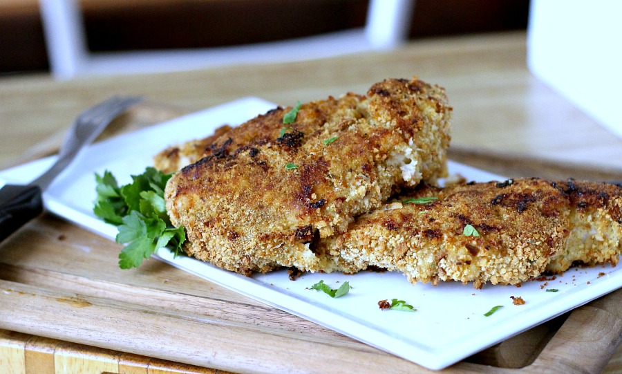 Oven-fried Chicken Breasts are moist on the inside with a nice crispy coating on the outside. That's hard to achieve using skinless, boneless chicken breasts and baking in the oven. Not with this recipe!