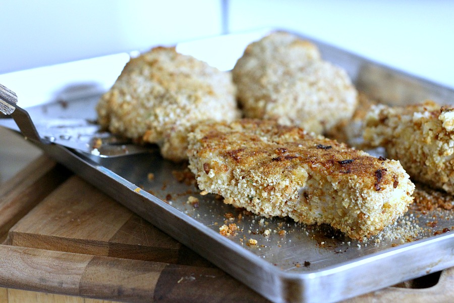 Oven-fried Chicken Breasts are moist on the inside with a nice crispy coating on the outside. That's hard to achieve using skinless, boneless chicken breasts and baking in the oven. Not with this recipe!