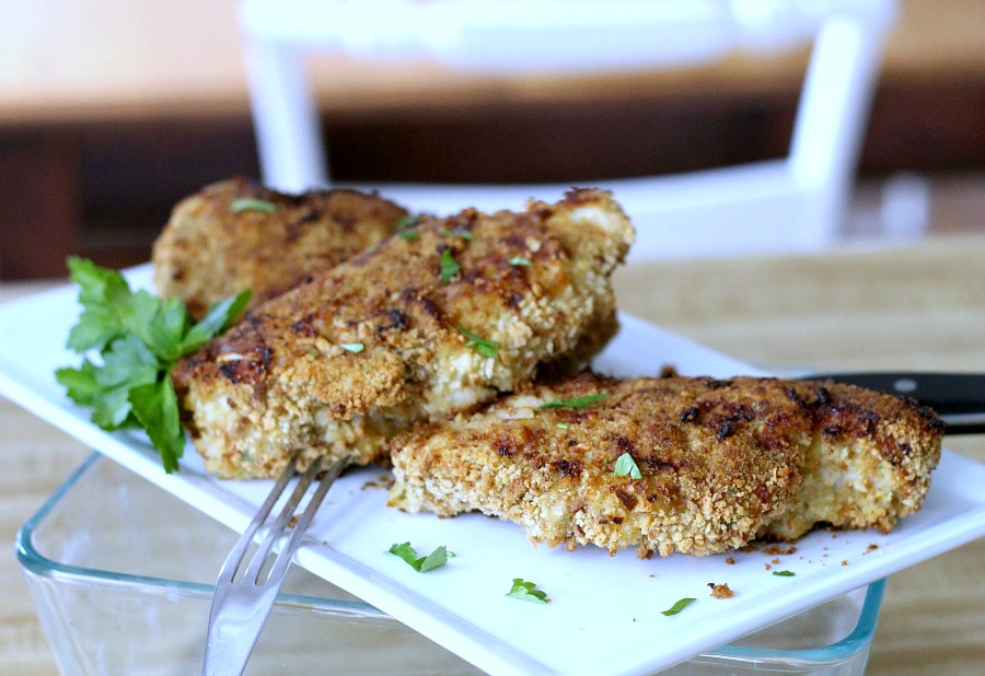 Oven-fried Chicken Breasts are moist on the inside with a nice crispy coating on the outside. That's hard to achieve using skinless, boneless chicken breasts and baking in the oven. Not with this recipe!