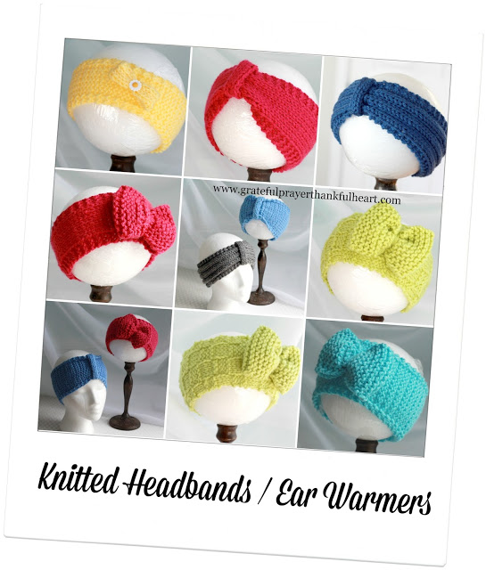 Keep those noggins warm with easy knitted headbands and ear warmers. Easily adjusted FREE pattern for different looks. They make great gifts too!