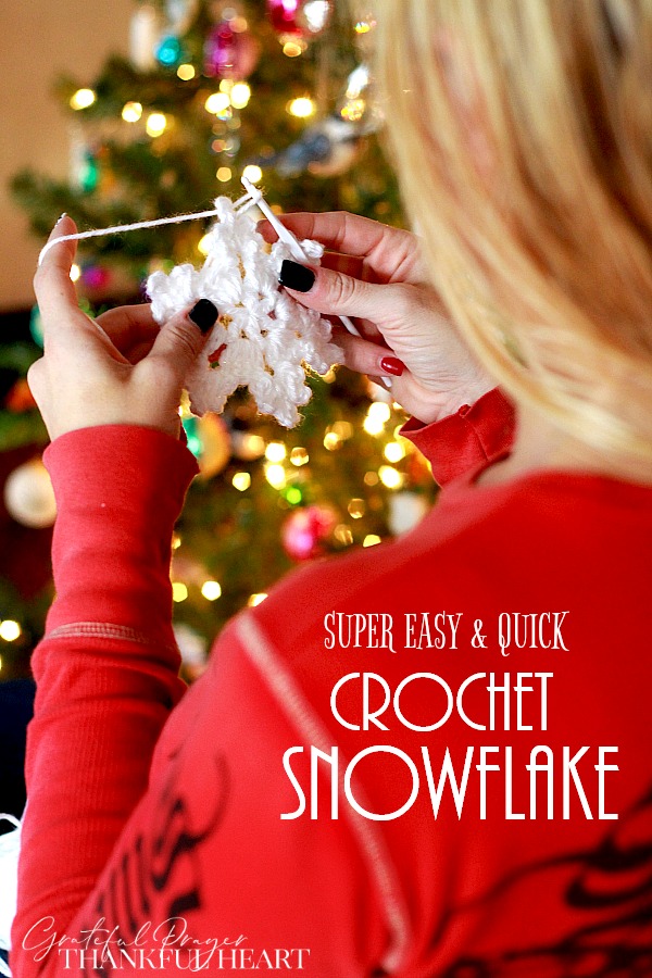 Pretty crochet snowflake is intricate and yet easy to make. Use as an ornament, gift embellishment or window decoration. Great video how-to.