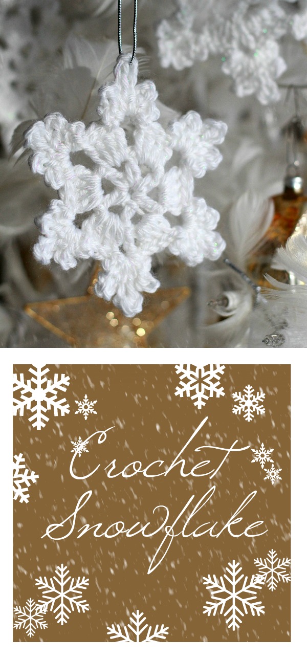 Pretty crochet snowflake is intricate and yet easy to make. Use as an ornament, gift embellishment or window decoration. Great video how-to.