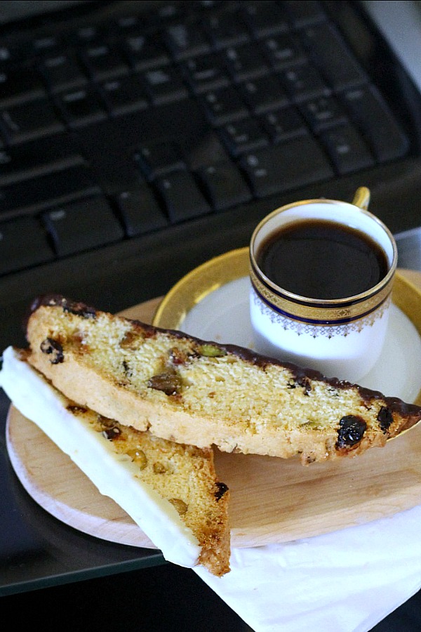 There's nothing better than a crunchy biscotti with your favorite beverage and Pistachio Cherry Biscotti is a perfect treat. You'll love this easy recipe!