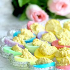 Colored Deviled Eggs for Easter