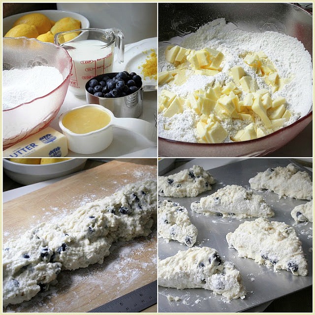 Delicious scones filled with blueberries with an orange or lemon glaze on top. Perfect for breakfast or at break time with your coffee or tea.