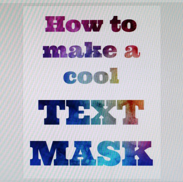 Creating a cool Text Mask is so easy! Follow these clear instructions and you will be making text mask for many of your craft and photo projects.