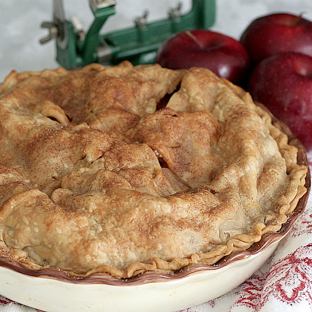 Picnicking, Cooking-out & CELEBRATING! Collection of favorite July 4th Foods including macaroni & potato salad, baked beans, deviled eggs & apple pie.