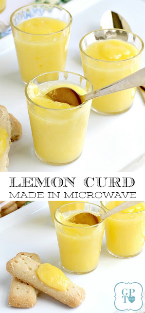 Delicious spread for toast, scones, waffles, cheesecake, muffins or yogurt. Easy, foolproof microwave recipe for making lemon curd in no time.