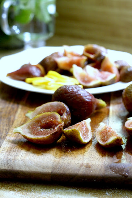 Fig preserves made from figs harvested from backyard fig tree is easy to make and delicious on muffins, toast and even with crackers and cheese.