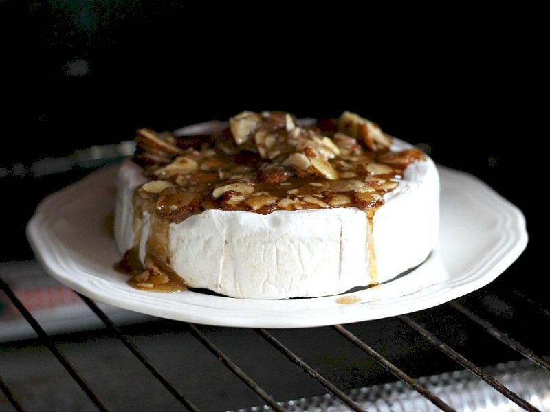 Creamy, buttery Tipsy Brie is the appetizer of choice when friends get together. Warm, melty with a topping of brown sugar, sliced almonds & bourbon.