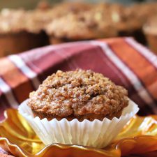 Spiced Pear and Walnut Muffins