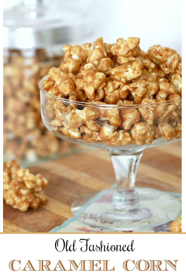 An easy recipe for sweet and crunchy caramel corn. Make your own and package in individual bags. Tie with a bow for sweet holiday gifts.