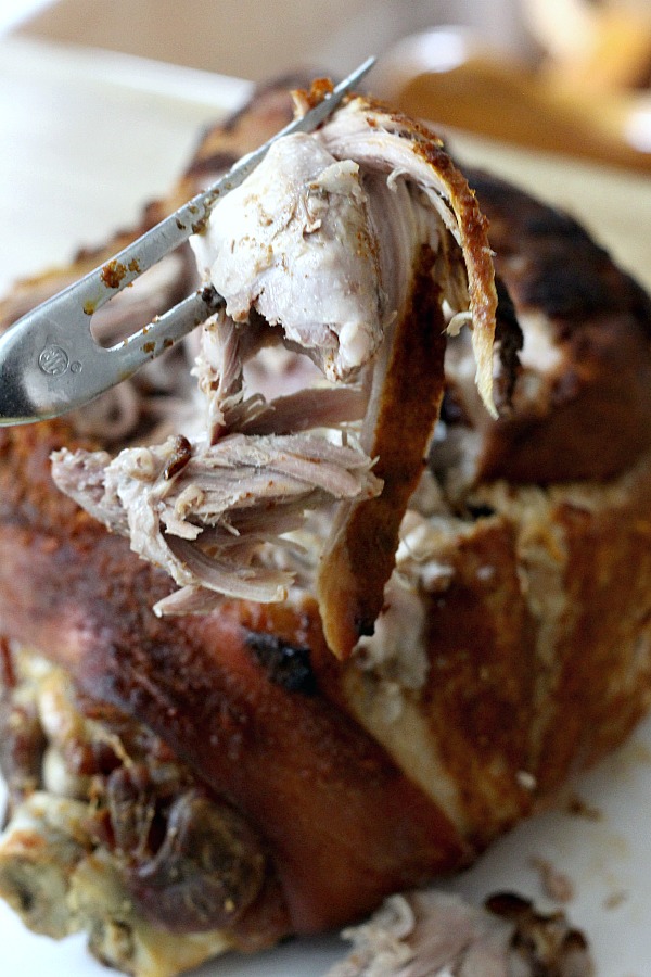 Bake up a tender, fall-off-the-bone pork shoulder easily with just a few ingredients. Shred and serve with your favorite barbecue sauce for amazing pulled pork sandwiches.