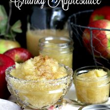 Homemade Chunky Applesauce