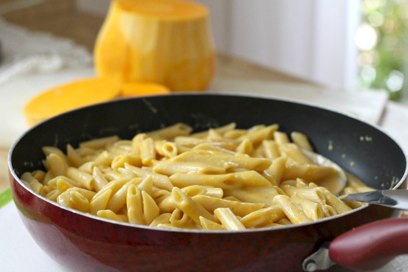 Butternut squash is a surprise ingredient in delicious Lightened Butternut Squash Mac and Cheese. Great flavor and nutrition as well as reduced calories. 