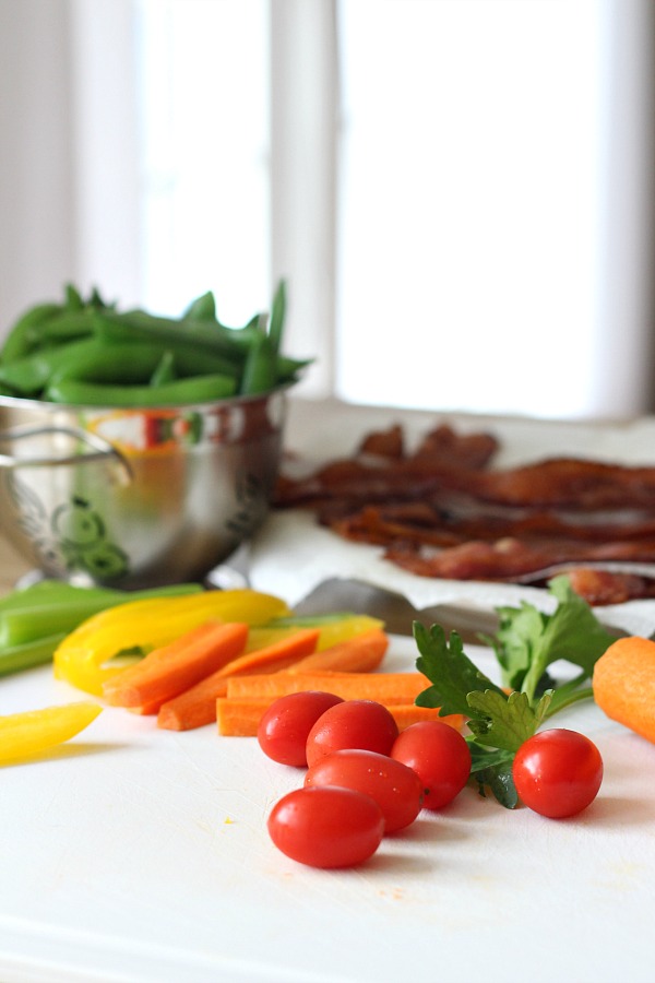 This retro, crowd-pleasing zesty dip never goes out of style. Onion Soup Horseradish and Bacon Dip is thick, creamy and stands up to fresh veggies, crackers and hearty chips. Serving for Super Bowl Sunday and cheering on the Philadelphia Eagles. Fly, Eagles, Fly!