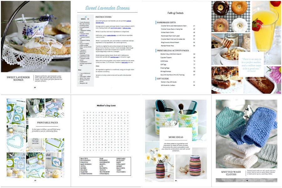 Celebrating Mother’s Day is so easy with this planning guide. A collection of yummy brunch recipes, handmade craft projects, helpful gift guides and heartwarming printables for games, notes, letters and food toppers. Make Mom feel totally loved and appreciated for all she does.