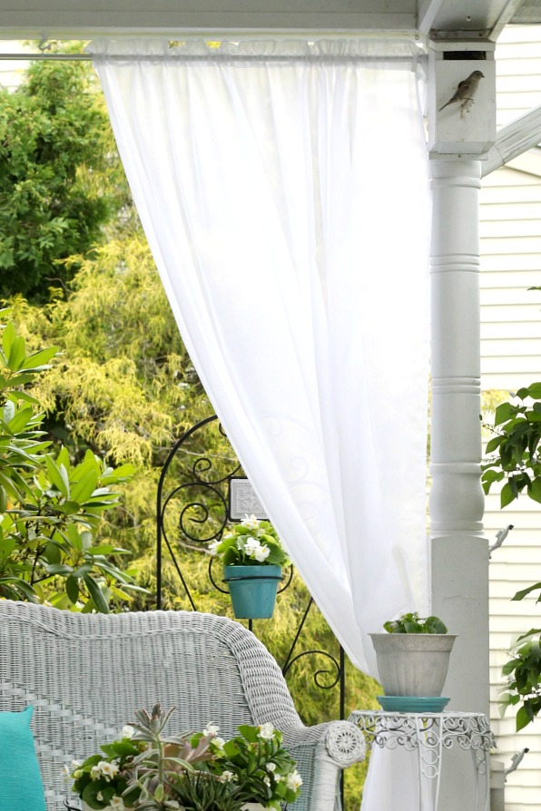 A little updating and decorating to give the front porch some curb appeal. Summer on the porch is the perfect place for quiet time or entertaining.