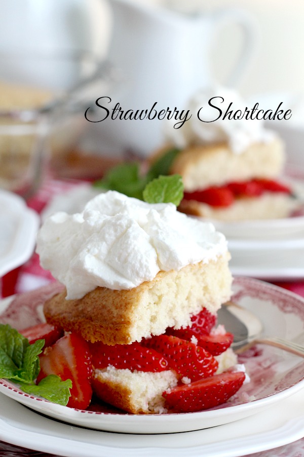 Easy recipe for summertime favorite strawberry shortcake. Served with fresh strawberries and whipped cream for a delicious dessert.