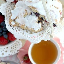 Strawberry Blueberry Scones