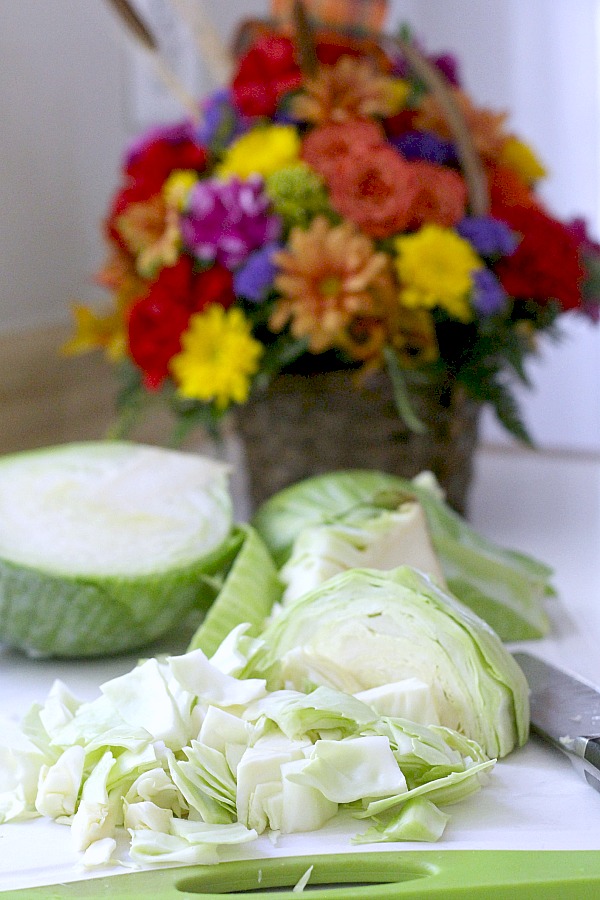 Do you like stuffed cabbage rolls but not the work and mess? Unstuffed Cabbage Soup is super easy and has all of the tastes you love. It is delicious! Serve a piping hot bowlful with cornbread if you would like.