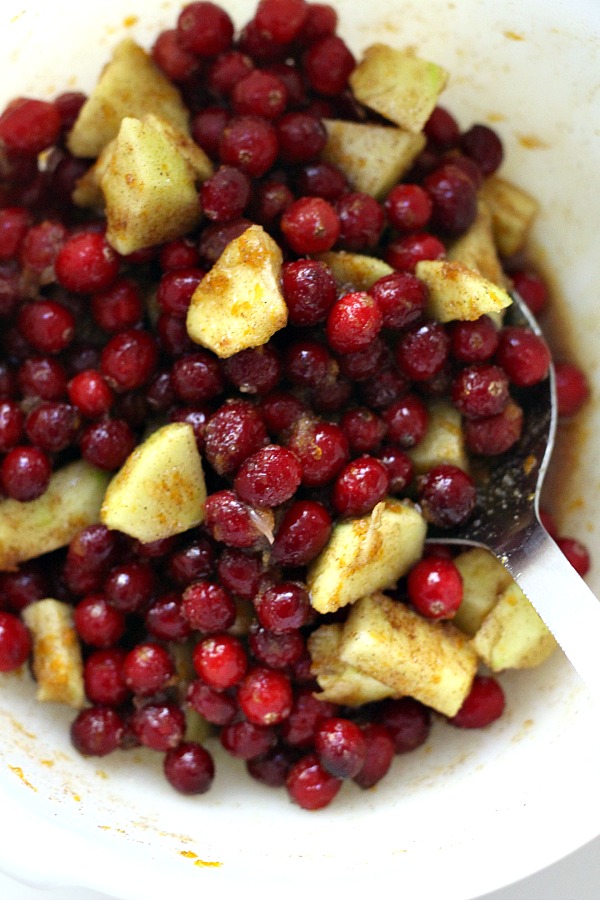 Easy to prepare, Cranberry Apple Cake is a little like cake and a little like pie. Full of autumn fruit, brown sugar and cinnamon, it is a perfect dessert.