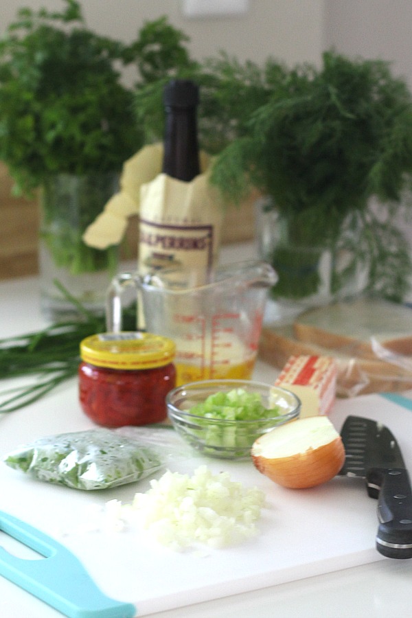 Delicious Shrimp Stuffed Flounder is easy and complany-special. Filled with sauteed veggies and seasonings, it is a favorite fish dinner entree.