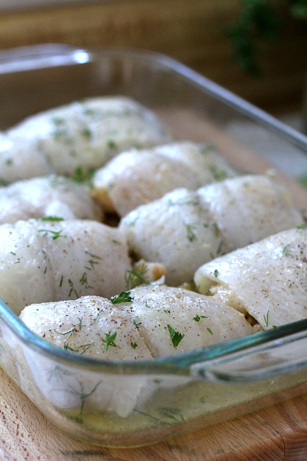 Delicious Shrimp Stuffed Flounder is easy and complany-special. Filled with sauteed veggies and seasonings, it is a favorite fish dinner entree.