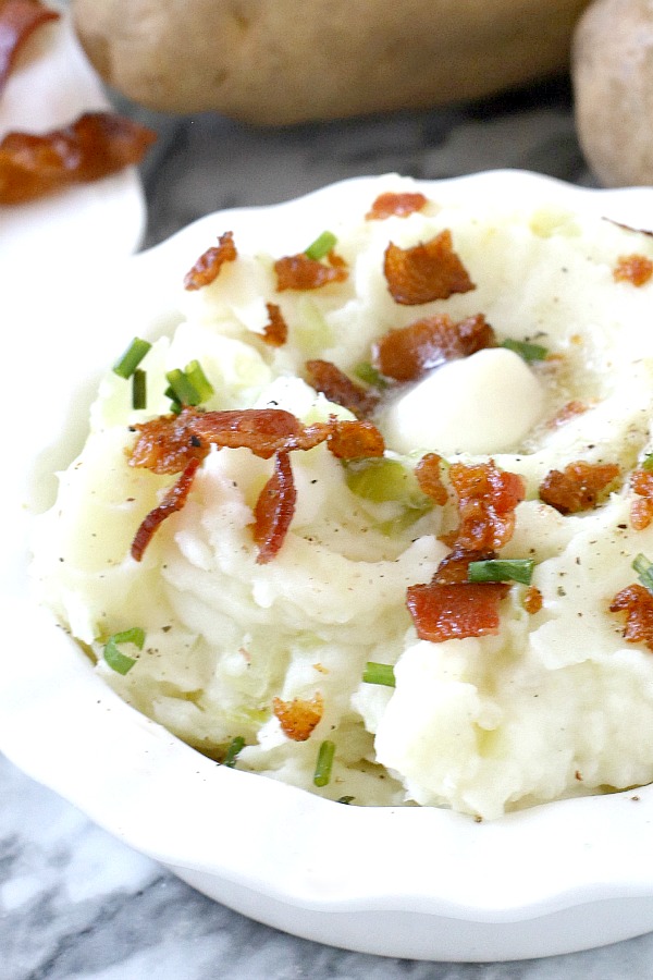 A traditional Irish side dish, colcannon is a filling and delicious combination of potatoes, cabbage and bacon. A must for dinner each St Patrick's Day.