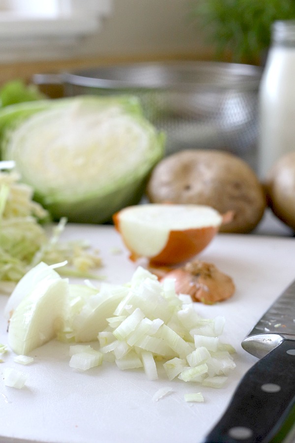 A traditional Irish side dish, colcannon is a filling and delicious combination of potatoes, cabbage and bacon. A must for dinner each St Patrick's Day.