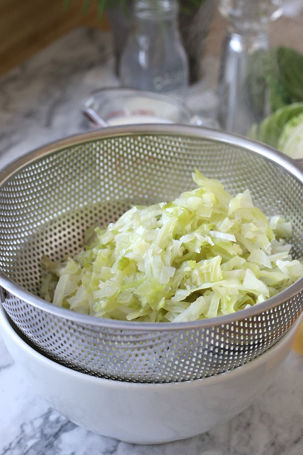 A traditional Irish side dish, colcannon is a filling and delicious combination of potatoes, cabbage and bacon. A must for dinner each St Patrick's Day.