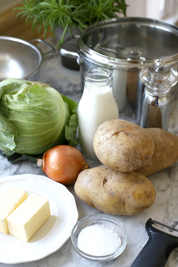 A traditional Irish side dish, colcannon is a filling and delicious combination of potatoes, cabbage and bacon. A must for dinner each St Patrick's Day.