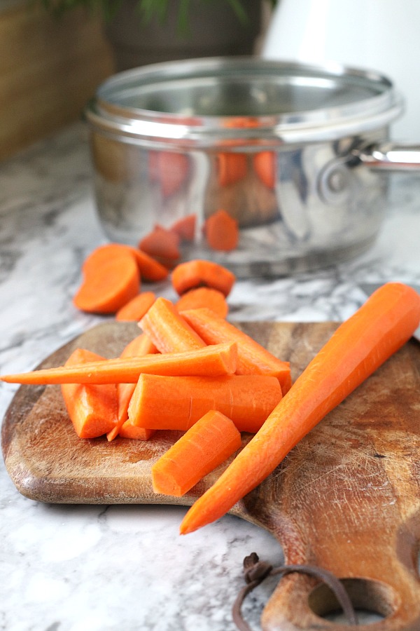 Colorful, elegant and delicious glazed carrots are quick and easy to make on the stove with just a few ingredients. A perfect & nutritious dinner side dish.