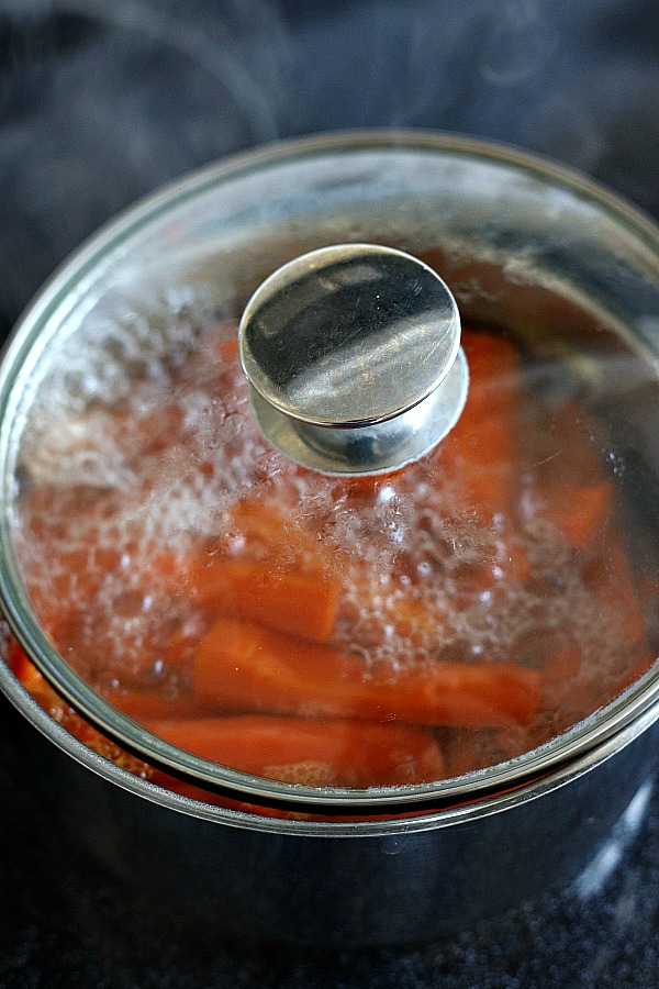 Colorful, elegant and delicious glazed carrots are quick and easy to make on the stove with just a few ingredients. A perfect & nutritious dinner side dish.