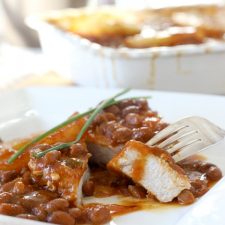 Hawaiian Pork Chops and Baked Beans