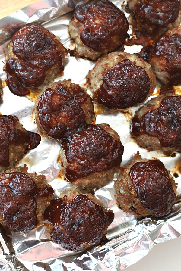 Ham balls in barbecue sauce is a great way to use leftover ham. Delicious combination of ham and BBQ sauce served over linguini or buttered noodles.