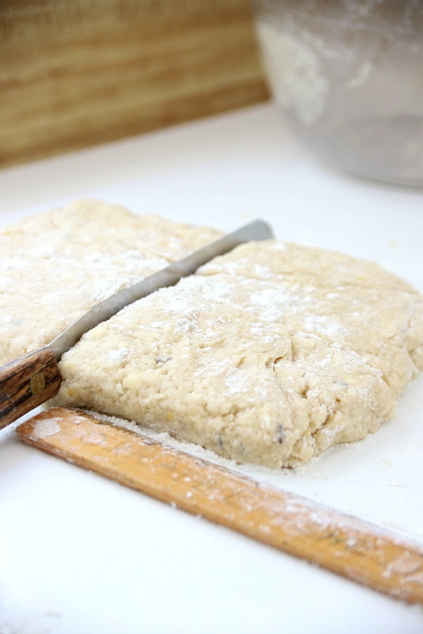 A hint of lavender gives sweet lavender scones a unique and lovely flavor using lavender buds from the herb garden. A light glaze makes them perfect.