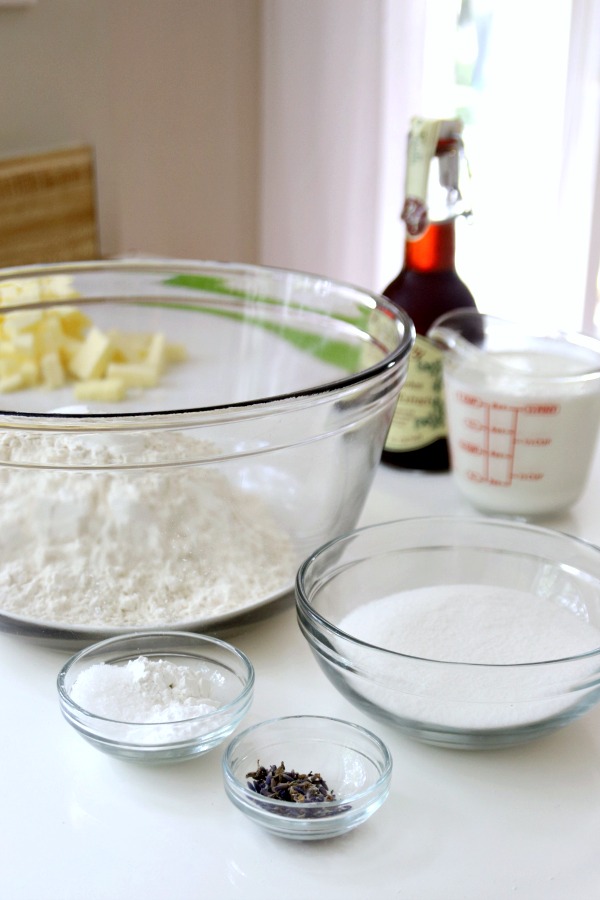 A hint of lavender gives sweet lavender scones a unique and lovely flavor using lavender buds from the herb garden. A light glaze makes them perfect.